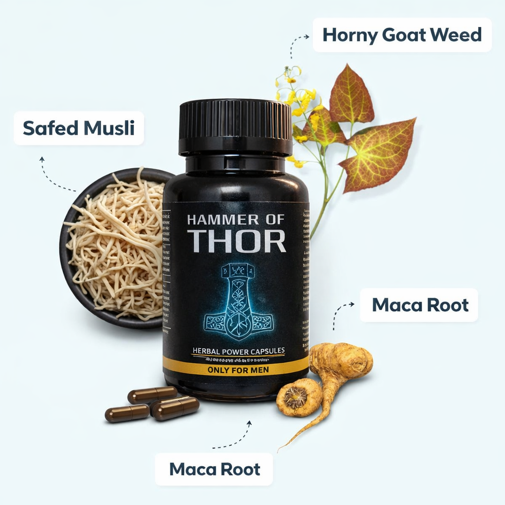 Hammer of Thor – Powerful Herbal Capsules for Strength, Stamina & Performance